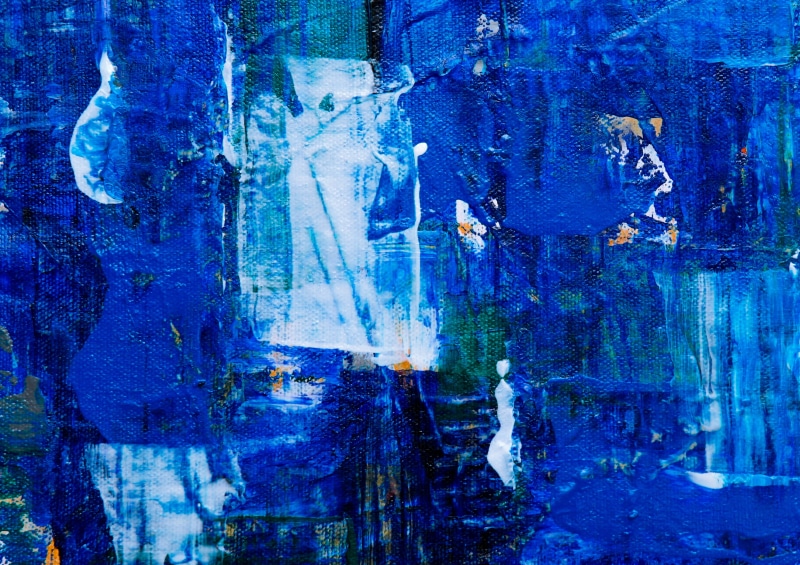 water, textured effect, close-up, paintings, contemporary art, 4K, full frame, backgrounds, textured, multi colored, abstract, background, blue, canvas