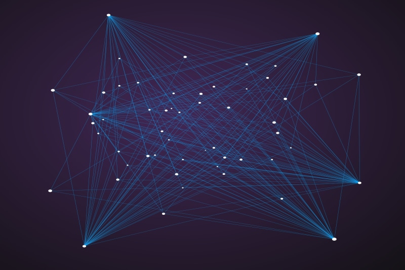 futuristic, fractal, blue, triangle Shape, no people, geometric Shape, modern, connection, plexus, 2K, data, digitally Generated Image, light, white, bright