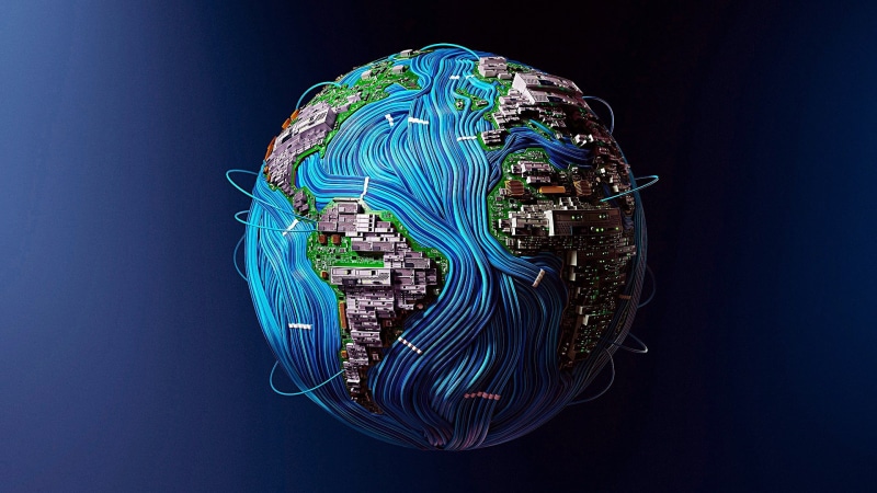cable, base board, network, hightech, globe, earth, world, graphics, computer, 1080P, high tech