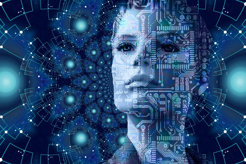 portrait, robot, light, computer language, three dimensional, technology, science, electronics industry, futuristic, female, computer network, biotechnology