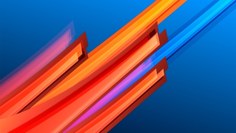 clear sky, colorful, minimalism, motion, simple background, blue background, communication, red, untitled, copy space, day, vibrant color, blue, sky, 1080P