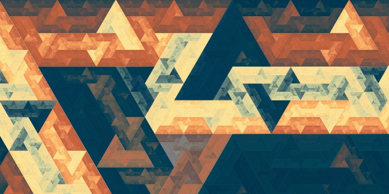 digital, d, orange, art, apophysis, abstract, brown, digital art, blue, textile, triangle, 3d, 2K, fractal