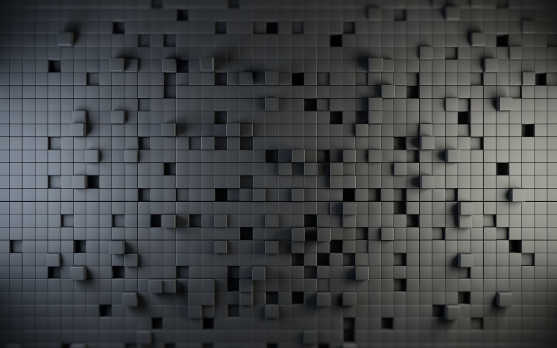 tile, pattern, no people, 3D, large group of objects, block, indoors, wall - building feature, built structure, full frame, texture, lot, geometry, render