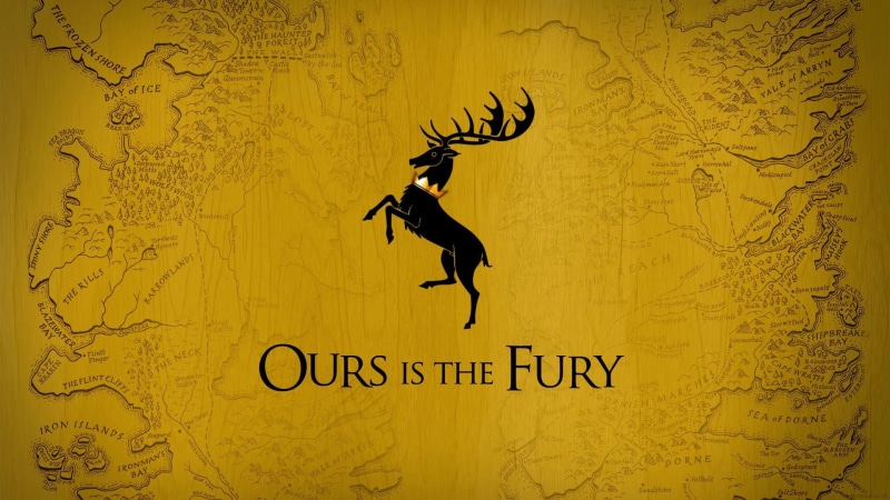 House Baratheon, sigils, map, 1080P, stags, Game of Thrones