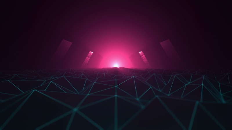 cyberpunk, 1980s, synthesizer, neon, 1080P, wireframe