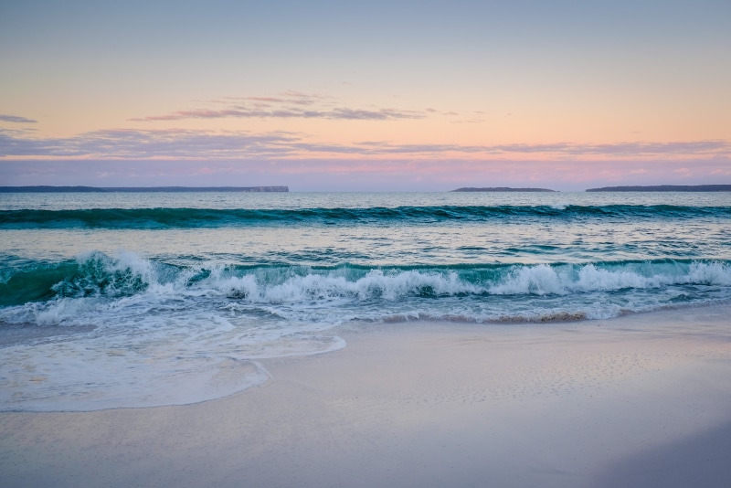 sand  beach, beach, scenics, light, morning calm, sunset, sea, landscape, waves, 4K, Australia, outdoors, blue, beauty, beach sand, nature, coastline