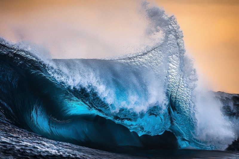 ocean, cyan, landscape, turquoise colored, glacier, ice, splashes, no people, scenics - nature, motion, photo, power, waves, cold temperature, power in nature