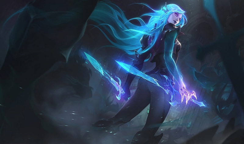 League Of Legends, 1080P, Art, Katarina, Artwork, Catarina, Swords, Death Sworn, LoL, Splash