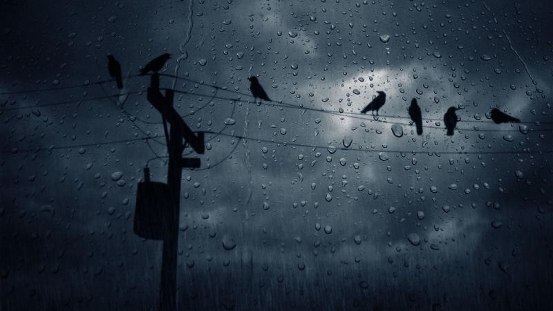 cloud, water drops, sad, 1080P, raining, rain