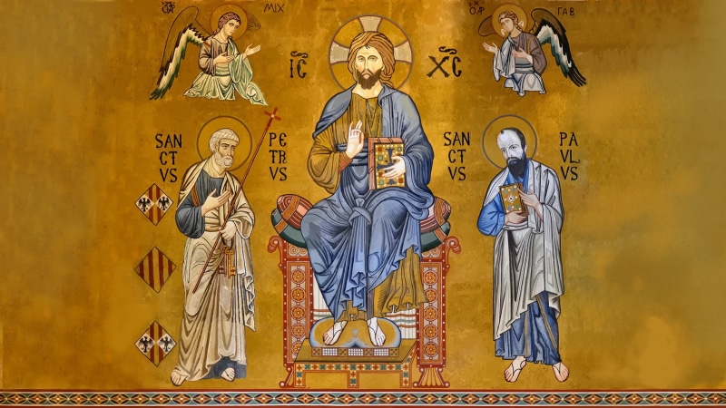 five, history, craft, 1080P, full length, yellow, art and craft, architecture, the past, building, no people, religion, painting, female likeness, human representation