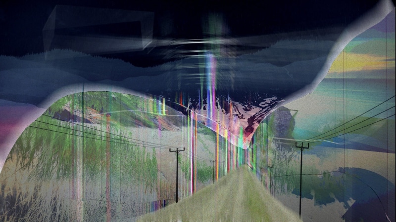 power lines, the way forward, road, transportation, architecture, photo manipulation, outdoors, digital composite, 1080P, connection, footpath
