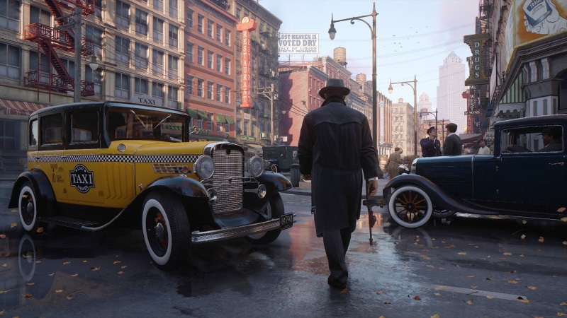 raincoat, video game characters, Gunsmith, Lost Heaven, Mafia II, video games, 2K Czech, Empire Bay, classic car, 1080P, Mafia: The City of Lost Heaven