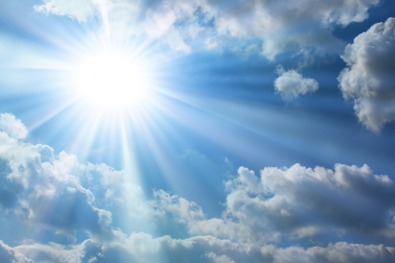 2K, sunbeam, day, season, blue, idyllic, white color, tranquility, shiny, scenics - nature, weather, tranquil scene, the sun, vibrant Color, sunlight