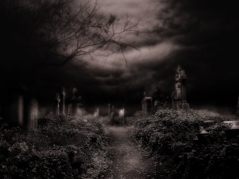 Gothic, 720P, Creepy, Graveyard, Cemetery, Dark