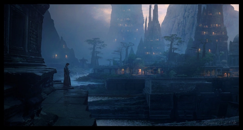 720P, belief, skyscraper, religion, spirituality, fantasy city, nature, no people, building, building exterior, history, architecture, rise, fog, city