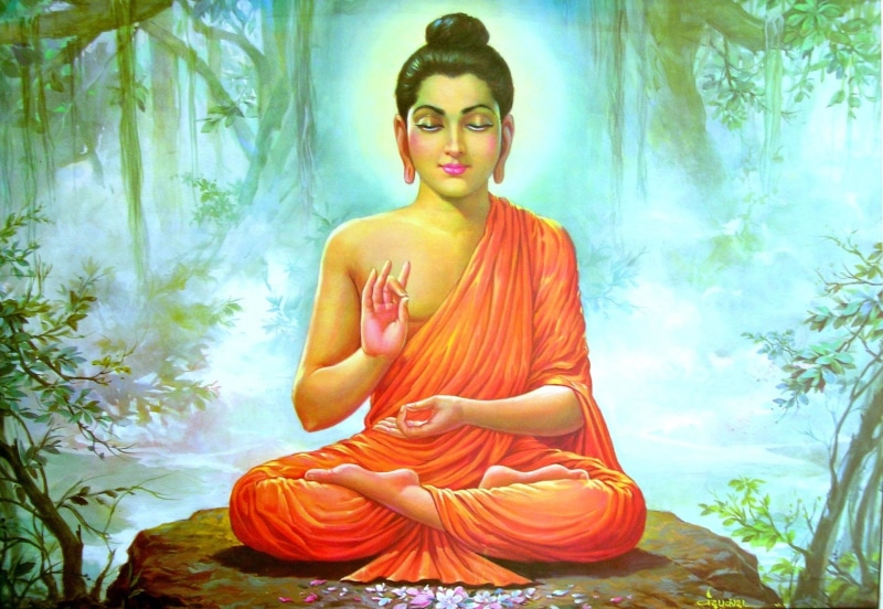 lifestyles, beauty, sitting, young Adult, yoga, 1080P, young women, Buddhism, asia, buddha, statue, front view, praying, adult, females, tranquil Scene