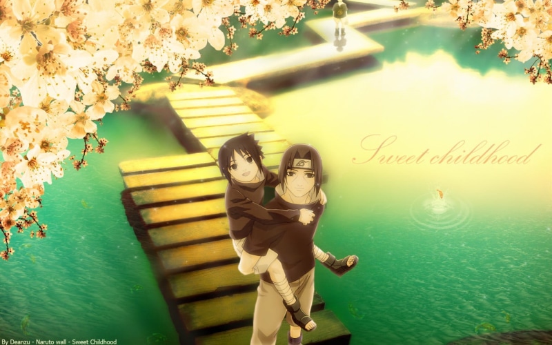 day, bonding, plant, outdoors, Naruto Shippuuden, women, water, love, real people, 720P, young women, sasuke, green color, uchiha, emotion, brothers, young adult