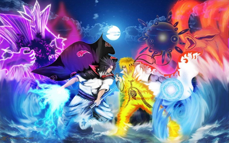 sasuke, spooky, 720P, animal, multi Colored, people, hell, computer Graphic, blue, Naruto Uzumaki, illustration, Naruto, digital, dark, indoors, heat - Temperature