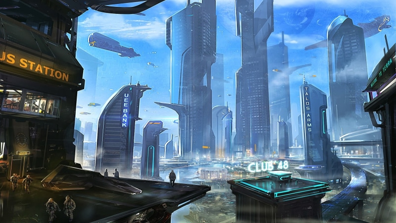buildings, imperium, video games, city, skyscrapers, hd, 1080P, drawing, future