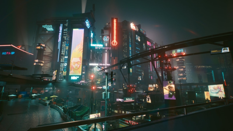 cyber, night, Cyberpunk 2077, futuristic, city, 2K