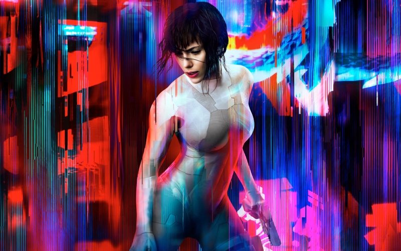 Scarlett Johansson, Ghost in the Shell (Movie), Shell, movies, Kusanagi Motoko, 4K, ghost