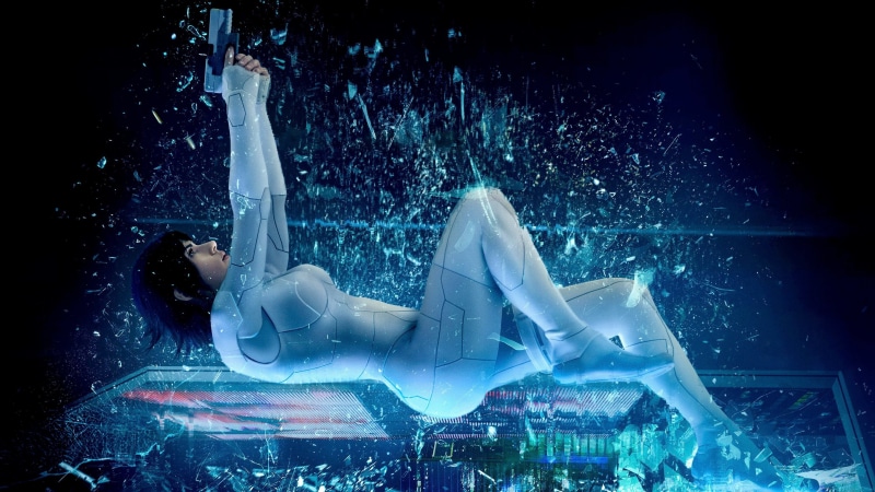 dancing, illuminated, beauty, digital composite, blue, mid-air, gun, motion, caucasian Ethnicity, three Dimensional, beautiful, action, swimming pool