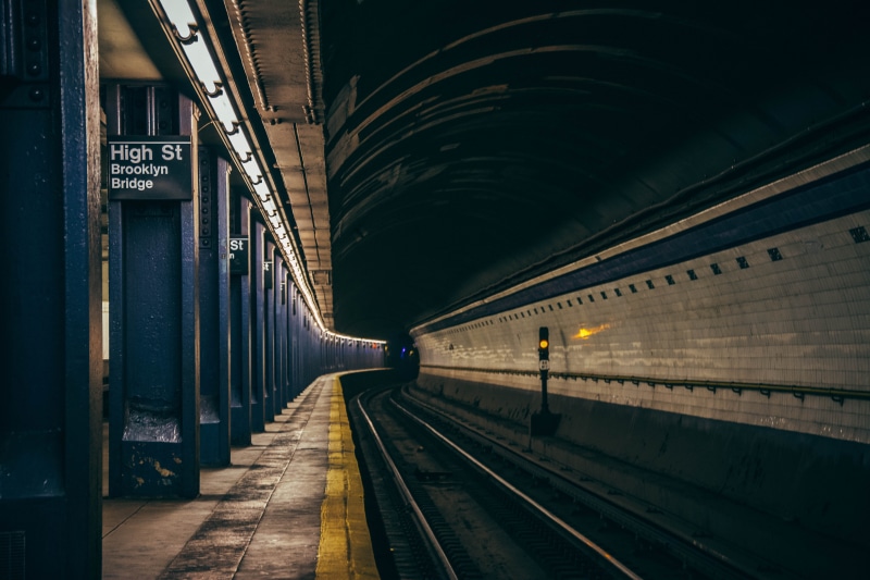 connection, transport, usa, NY, metro, tunnel, guidance, incidental people, rail, locomotive, st, empty, post, transportation system, direction, transit