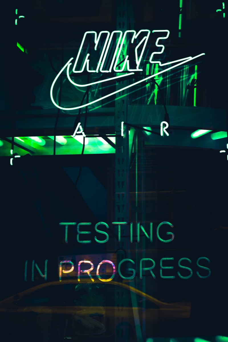 word, information sign, communication, club, no people, grand theft auto, alphabet, lab, ampersand, night, night club, nike, neon, text, headlight, poster
