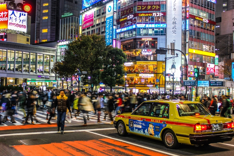 urban Scene, road, person, tourist, light, skyscraper, shibuya Ward, busy, asia, transportation, shopping, manhattan - New York City, road Intersection