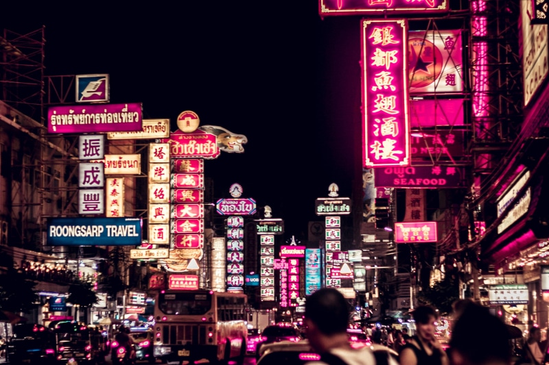 china - East Asia, thai, store, traditional, downtown District, city, city Life, built Structure, tourist, billboard, famous Place, travel, road, lighting Equipment