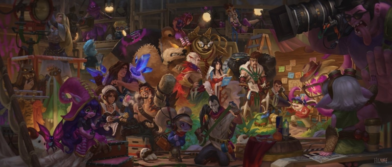 Tristana (League Of Legends), Poppy (League Of Legends), lifestyles, Nidalee (League Of Legends), 1080P, Jinx (League Of Legends), Blitzcrank (League Of Legends)