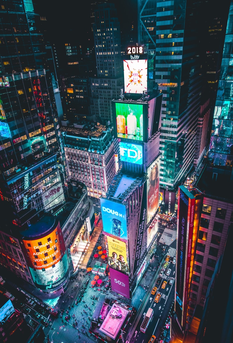 office Building, travel, screen, city, city Life, urban, traffic, square, new york, built Structure, tokyo Prefecture, illuminated, road, building, advertising