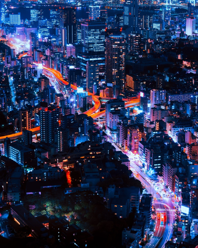 buildings, Tokyo, modern, building Exterior, evening, nightlife, urban Scene, crowded, asia, cityscape, crowd, building, urban Skyline, vehicles, street