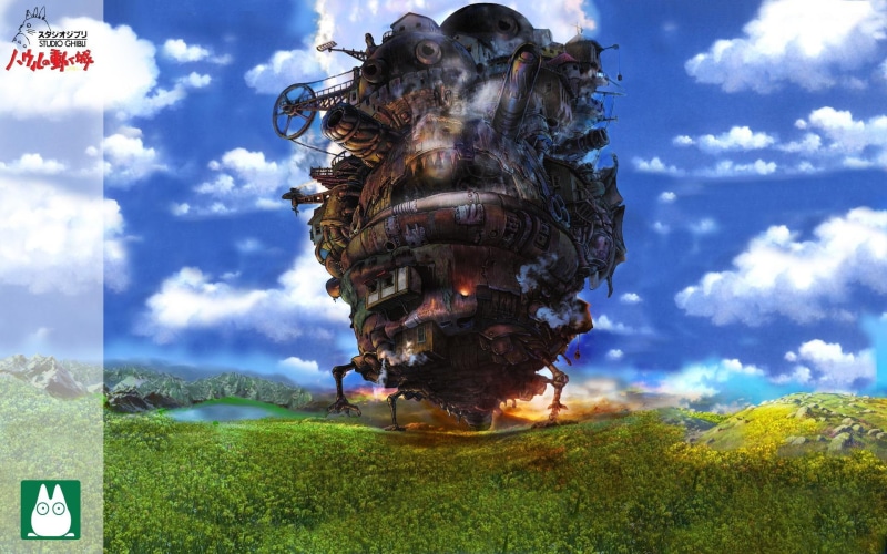 1080P, castle, studio, steampunk, ghibli, howl 039 s, moving
