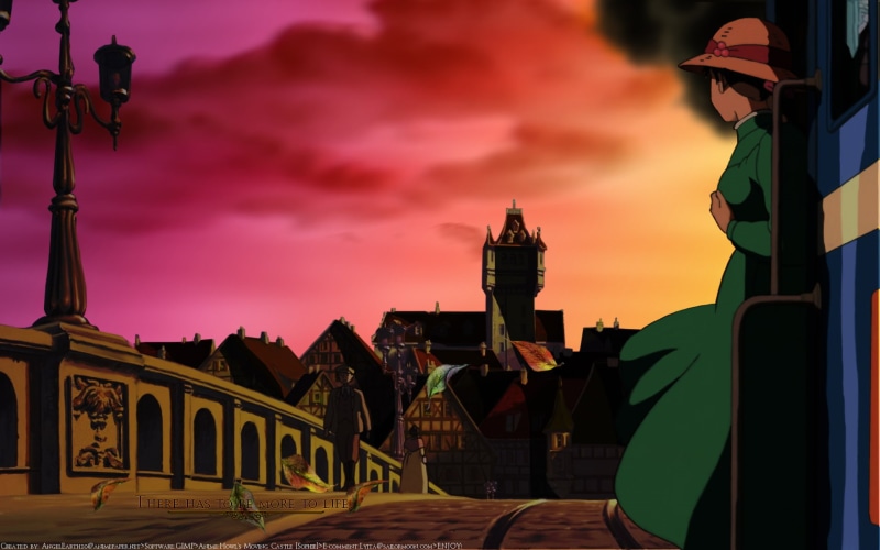 castle, anime, 720P, moving, howl 039 s