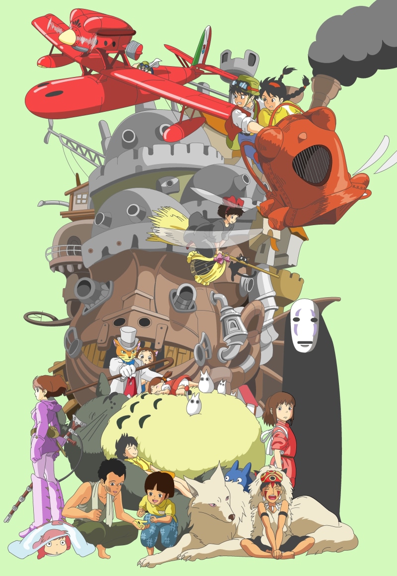 4K, Studio Ghibli, anime