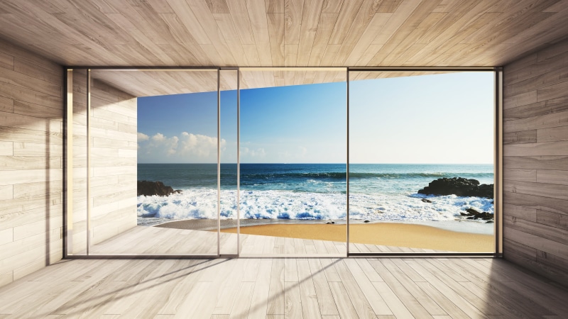 horizon, luxury, horizon over water, day, beauty in nature, lifestyle, wood, wall, wood - material, door, no people, nature, window, home, indoors, modern