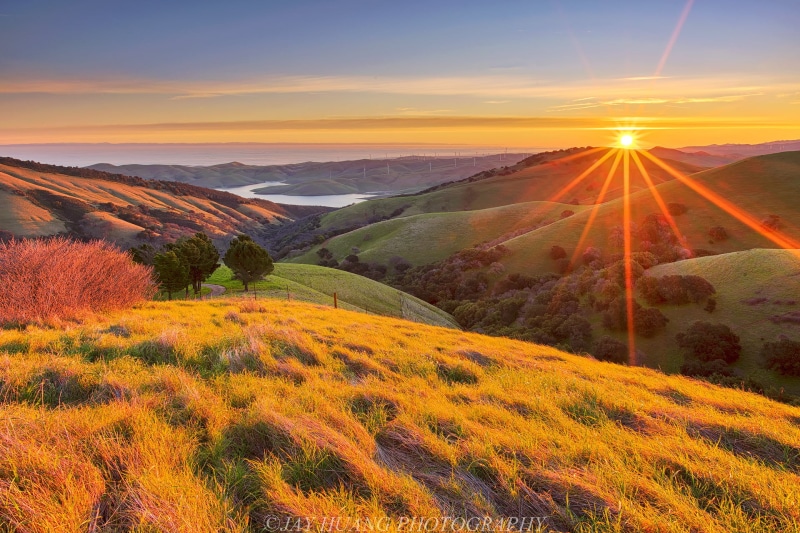 morning, outdoors, hill, daylight, WOW, Rolling Hills, meadow, Livermore, Sunrise, sky, nature, rural Scene, 1080P, Low, landscape, forest, sunset, Spring