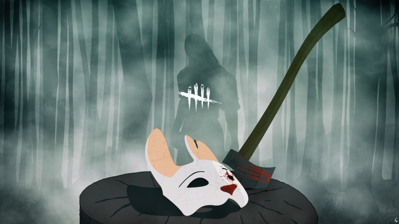 minimalism, The Huntress, Photoshop, video games, render, Dead by Daylight, fan art, Adobe Illustrator, games art, digital art, 4K