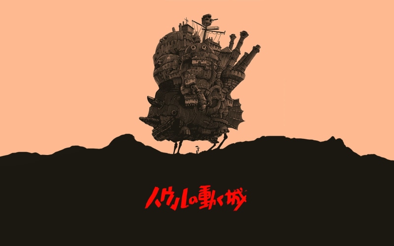 Hauru no Ugoku Shiro  Howls Moving Castle  Olly Moss  Hayao Miyazaki  Studio Ghibli, 1080P