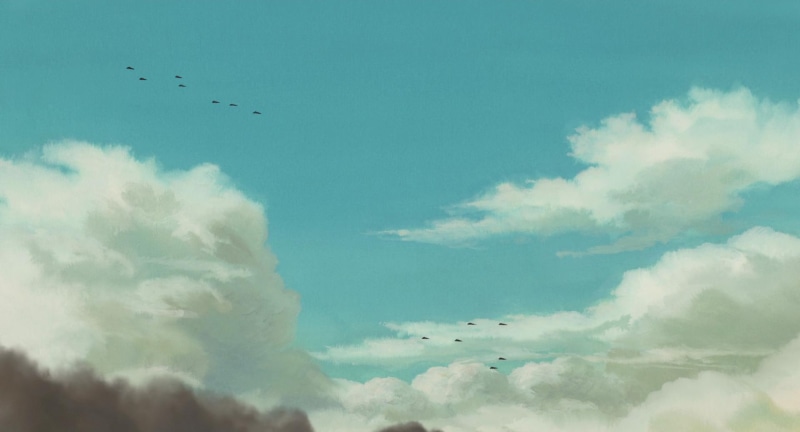 ghibli, miyazaki, studio, assorted, birds, hayao, anime landscape, sky ...