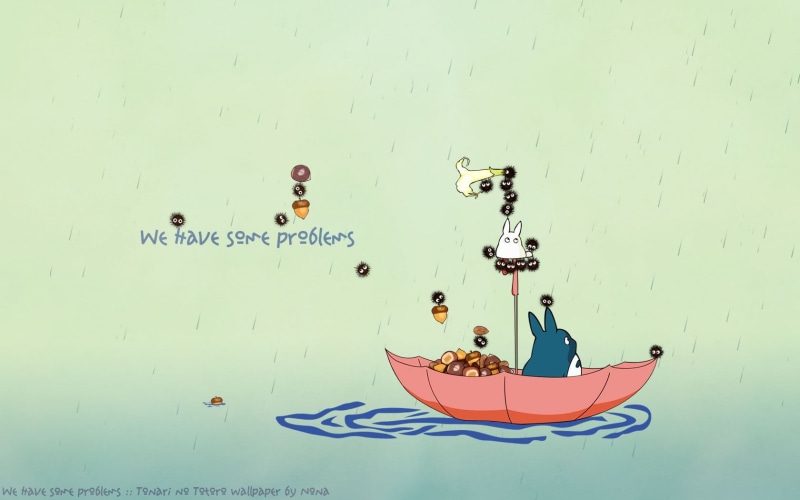 anime, communication, representation, wall - building feature, lifestyles, character, nautical vessel, text, nature, indoors, My Neighbor Totoro, 720P