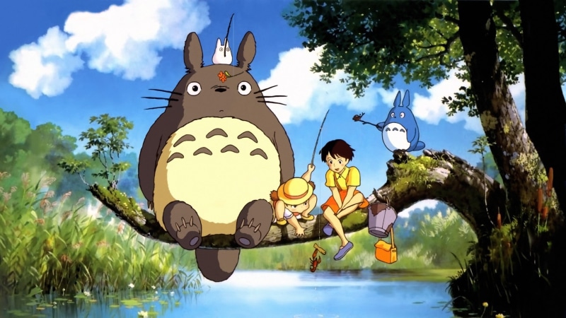 day, Totoro, males, cartoon, child, nature, character, illustration, sky, outdoors, leisure activity, female, 1080P, anime, fun, representation, real people