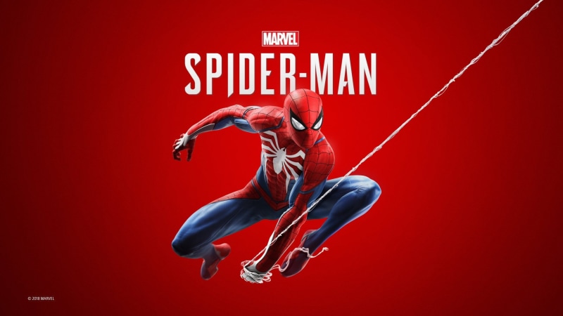 Spider-Man (PS4), man, Marvel Comics, adult, full length, spider, Spider-Man, young men, vitality, studio shot, marvel, indoors, communication