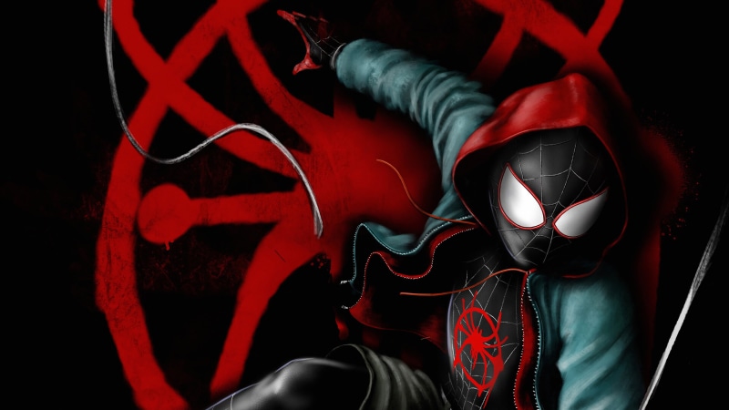 4K, Movie, Miles Morales, Spider-Man, Spider-Man: Into The Spider-Verse, Marvel Comics