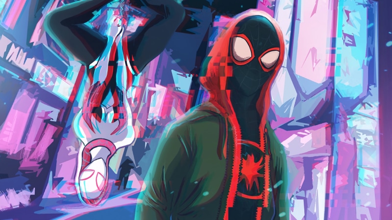 Spider-Man: Into The Spider-Verse, Spider-Gwen, 4K, Miles Morales, Spider-Man, Marvel Comics, Movie