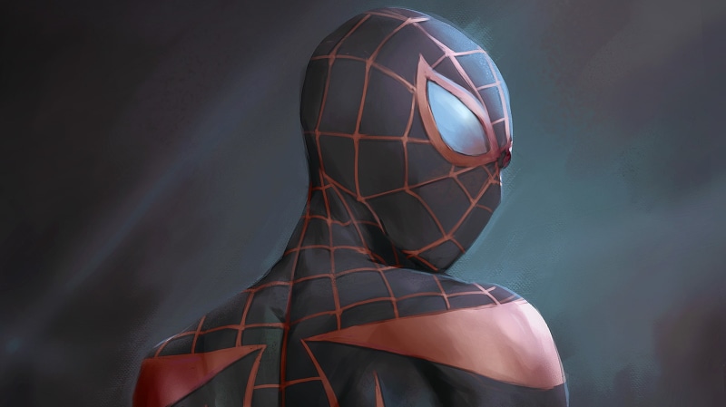 Marvel Comics, 1080P, Spider-Man, artwork, Miles Morales