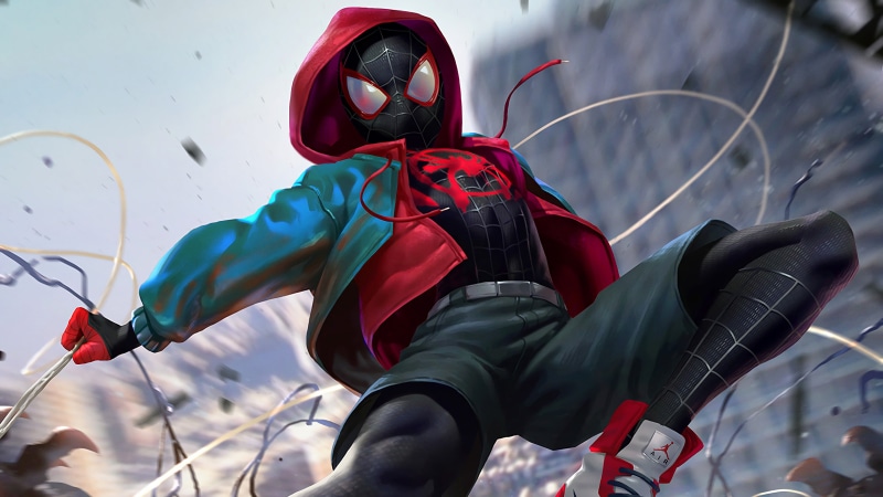 costume, into the spider verse, spider man, Miles Morales, 4K, AIR, spider-man, teen