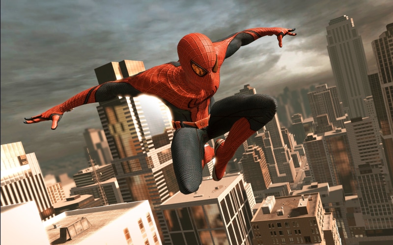 landscape, nature, built structure, superhero, people, sky, Manhattan, tall - high, jumping, adult, cityscape, city, Marvel Comics, skyscraper