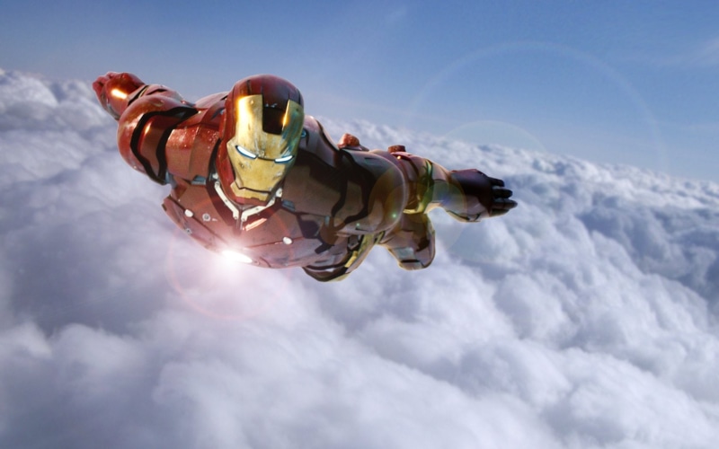 nature, courage, jumping, speed, air Vehicle, cloud - Sky, action, flying, sports And Fitness, iron, extreme Sports, men, people, mid-Air, Tony Stark, air